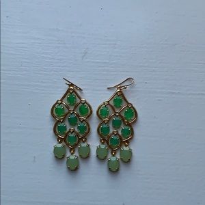 Green Stella & Dot earrings